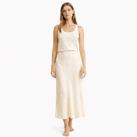 Steve Madden Dresses & Skirts - Steve Madden Slip Skirt- Cream-NWT-Size Large